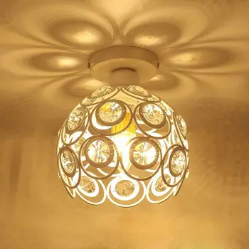 WSFS Horké E27 bílá Kreativní crystal minimalistické stropní svítidlo Jednoduché stropní svítidlo ložnice uličky Jednoduché evropského železné lampy