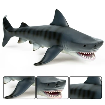 Mořský Život Zvířat Tygří Žralok Zvířecí Model Pvc Figurky Podmořský Svět, Simulace, Modely, Hračky