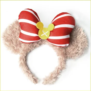 Vlasy band Daffy Bear Rose ballet rabbit head band králičí uši plyšové hairbands ženy, roztomilé vlasové doplňky