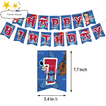 Nové 1Set Šité Zásoby Strany Šití Balónky Happy Birthday Banner Dort Topper Dítě Sprcha Dekorace, Chlapec, Děti, Hračka, Dar