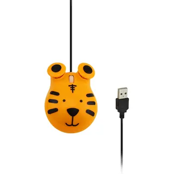 Mini Karikatura Žába Optické Myši Podložka pod myš S Drátovým Tiger Roztomilé Malé Děti Dárek Pad USB 1600DPI Pro Notebook Pc