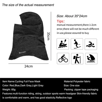 ZÁPAD CYKLOTURISTIKA Zimní Sport Cyklistika Szp Bike obličejovou Masku Krku Teplejší Muži Ženy Šátek Ski Kolo, Motocykl Fleece Head Cap Hat