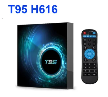 T95 H616 Android 10 TV box Allwinner Quad-core WI-fi IPTV Box 4GB 32GB OTT SetTopBox 6k Youtube, Netflix, Google Chytrý multimediální Přehrávač