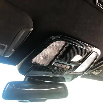 Uhlíkových Vláken Střešní Světlo Na Čtení Lampa Kryt Výbava Kit Pro Dodge Charger 2011+