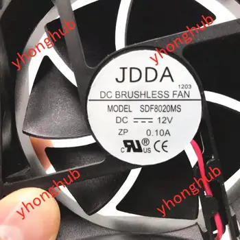 JDDA SDF8020MS DC 12V 0,1 A 80x80x20mm 2-Wire Serveru Náměstí Ventilátor