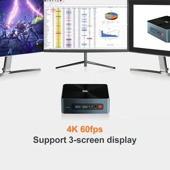BEELINK SEi10 10 Generatiom Office Mini Hostitele 3.4 Ghz Intel Ice Lake-U i3-1005G1 8GB 512GB, WIFI 6 Windows 10 MINI PC TV BOX