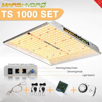 MarsHydro TS 1000W Stmívatelné Led Grow Světlo, Full Spectrum Pokojové Rostliny Hydroponické Systému Grow Stan a Světla Rostou Panel