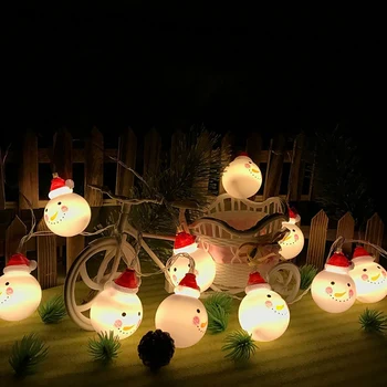 1.5/2.5 M Sněhulák Vánoční LED Řetězec Víla Světla Baterie Provozována Domů Garden Party Vánoční Dekorace Světla Vnitřní Led Osvětlení