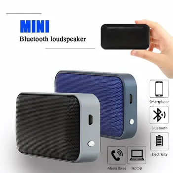 Nové Mini Bluetooth Reproduktor Přenosný Bezdrátový Zvukový Systém 3D Surround Stereo Hudbu Módní Venkovní Reproduktor Kov