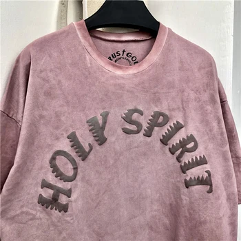 2019 Hip Hopu Kanye West neděli Službu Ducha Svatého CPFM Tričko Streetwear Oversize Bavlna Důvěřovat Bohu Streetwear Tričko