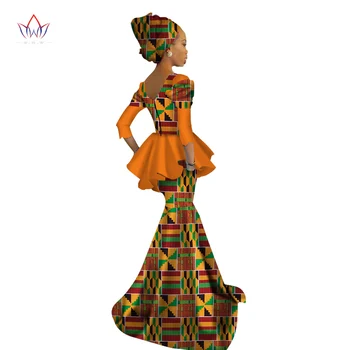 2020 nové Letní Košili tradiční africké módní Šaty Vintage Maxi africe šaty pro ženy dlouhé šaty tři čtvrtletí WY1564