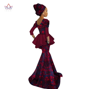 2020 nové Letní Košili tradiční africké módní Šaty Vintage Maxi africe šaty pro ženy dlouhé šaty tři čtvrtletí WY1564