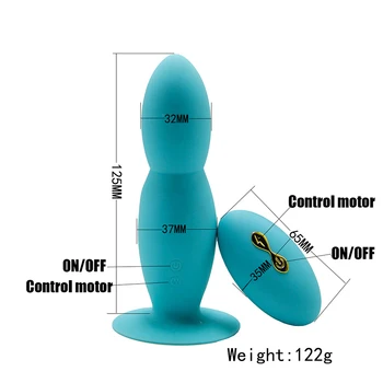 Silikonové Dálkové Vibrační Butt Plug, Anální Vibrátor Pro Ženy, Anální Korálky Sexuální Hračky 10 Rychlost Vibrační Kulka Dospělé Sex Výrobků
