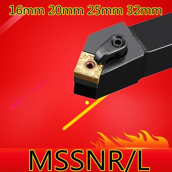 Úhel 45 MSSNR1616H12 MSSNR2020K12 MSSNR2525M12 MSSNR3232P12 MSSNL1616H12 MSSNL2020K12 MSSNL Pravé/Levé CNC Soustružnické nástroje