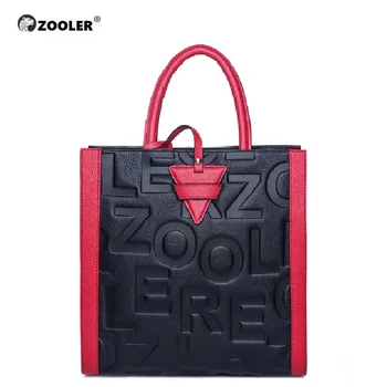 ZOOLER Červená Rukojeť Módní originální kožené tašky přes Rameno ženy luxusní Značky kabelky ženy tote tašky, značkové bolsas femeninas