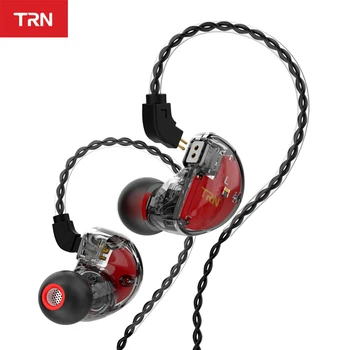 TRN V30 2BA 1DD Hybrid V Ear Sluchátka IEM hi-fi Monitoringu Sportovní Sluchátka 3 Disk Špunt do ucha Headset 2póly Odnímatelný TRN V80/IM1 ZS10