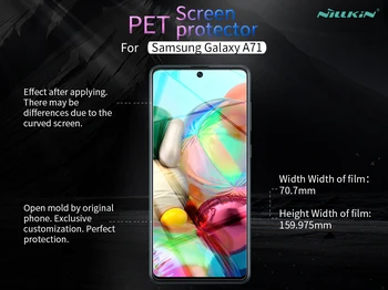 Screen Protector pro Samsung Galaxy A51 Nillkin Vymazat / Matné Měkké Plastové Fólie pro Samsung Galaxy A71