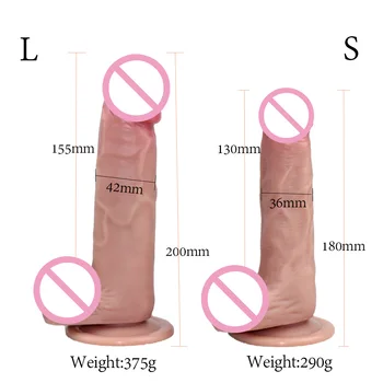 Silikonové tlustý vibrátor, Penis xxl velký erotické dospělý sex hračky pro ženy, realistické gumové penis s přísavkou ženské masturbace