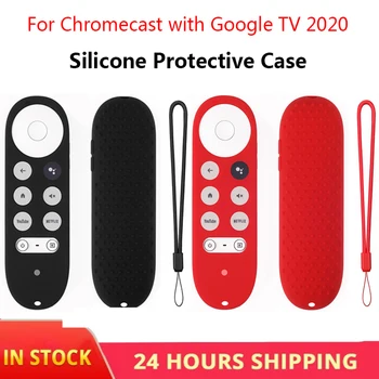 Přenosný Kryt Pro Chromecast S Google TV 2020 Hlas Remote Anti-Ztracené Silikonové Pouzdro Pro Chromecast Příslušenství