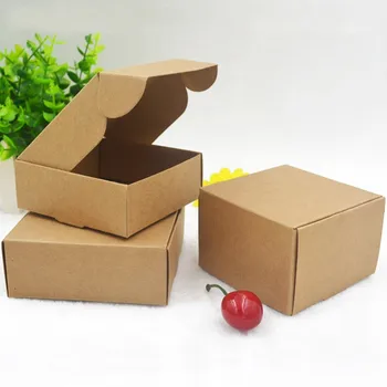 100ks Papír Kraft candy Box,malý karton papírový box balení,Řemesla Dárkové Ručně vyráběné Mýdlo Balení box