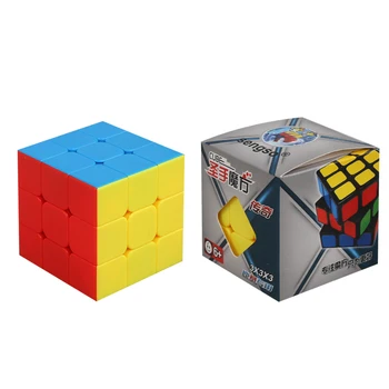 Černý PVC Magic cube puzzle ShengShou SengSo Legenda ChuanQi 56mm 3x3, 3x3x3 profesionální rychlost kostka vzdělávací hračky hry dárek