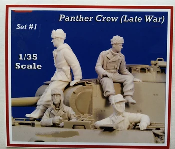 Nový Nesmontovaný 1/35 PANTHER PARTA 4 POSTAV není tank Pryskyřice Kit DIY obrázek bez Nátěru pryskyřice model