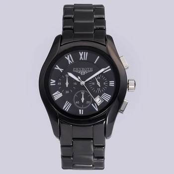 Nové pánské sportovní hodinky phyboth PB1400/1401 keramické náramkové hodinky, Japonský quartz hnutí, hodiny, doprava zdarma