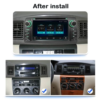 PX6 4G+64G DSP Pro Toyota Corolla E120 BYD F3 autorádio 2 din Android 10 multimediální Přehrávač DVD autoradio navigace GPS, Stereo