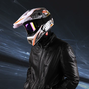 Motocyklové Helmě Profesionální Nový Motor Off-road Helma Vhodná Kluk Sjezdové Závodní Motokrosové Helmice Moto Helma 3 Dárek Zdarma
