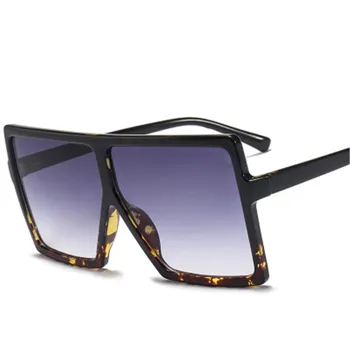 Vintage Nadrozměrné Náměstí sluneční Brýle, Ženy, Gradient Odstíny Flat Top Luxusní Módní Muž Žena Sluneční Brýle Oculos De Sol UV400