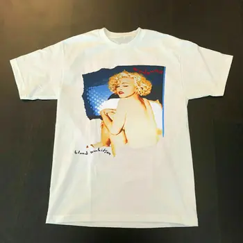Madonna Blond Ambition Tour 1990 Krátký Rukáv, Všechny Velikosti, Černé Tričko 2A221