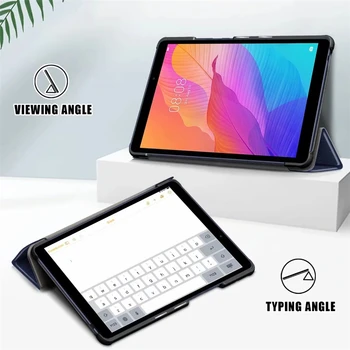 2020 Nový Propuštěn Tabletu Kryt Pro Huawei MatePad T8 Případě Slim Kožené Stojan Pouzdro pro Huawei Matepad T8 KOB2-L09 Kobe2-L03+Pero