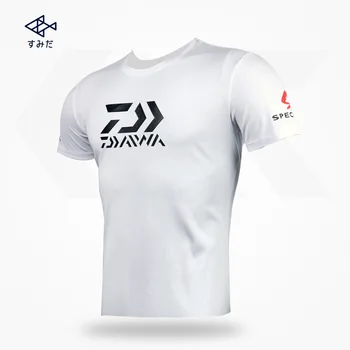 2020 daiwa oblečení Mužské Značky Rybářské Oblečení Men Krátký Rukáv Venkovní rychleschnoucí Prodyšný T-Shirt Sportovní Běží Rybaření