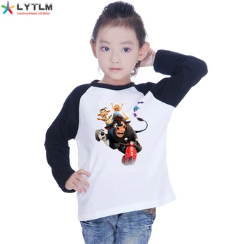LYTLM Ferdinand Batole Chlapec Trička Modální Plný Rukáv Baby Girl Oblečení, Zimní Dětské Oblečení Podzim Cool chlapecké tričko Dlouhý Rukáv