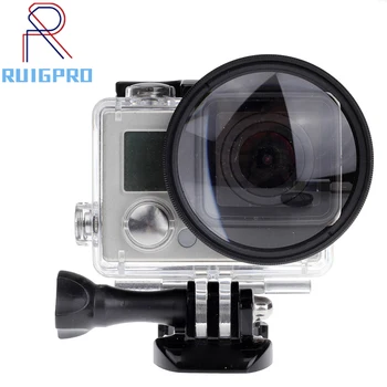 Pro Gopro 4/3+ Filtr 52mm Close-up +10 Makro Objektiv Adaptér Kroužek pro gopro Hero 4/3+/3 vodotěsné pouzdro Sklo Příslušenství