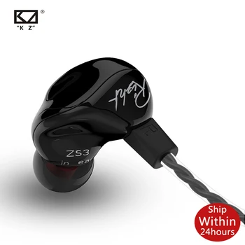 KZ ZS3 1DD Hi-Sportovní In-ear Sluchátka Dynamického Driver Šumu Headset S Mic Náhradní Kabel ZS4 ZS10 ZSX ZSN Pro S1