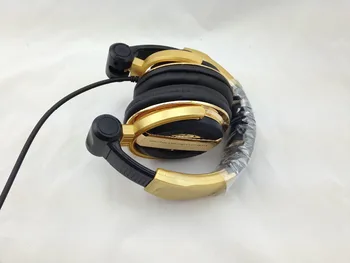 DJ sluchátka velký fone de ouvido hluk izolační ecouteur profesionální monitoring helmice, audio zlaté oordopjes sluchátka