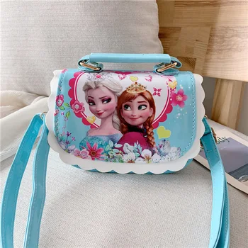 2019 nové Disney pu přenosné kabelky, dětské tašky módní Messenger bag kreslená taška přes rameno frozen kabelky
