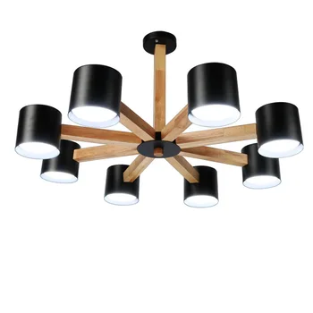 Moderní Minimalistický styl Stropní Lampa Obývací Pokoj Světla Kreativní Nordic Restauraci Studie Dřevo Stropní Svítidlo Ložnice Stropní Svítidlo