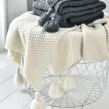 Nordic pohovka deku office nap šál pletené vlněné deky, volný čas, klimatizace deka postel