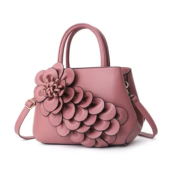 Taška ženy 2019 nové 3D velké květy velká kapacita kabelka Evropě taška přes rameno, jednoduchá