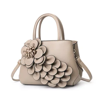 Taška ženy 2019 nové 3D velké květy velká kapacita kabelka Evropě taška přes rameno, jednoduchá