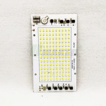100W AC220V SMD 2835 LED PCB 142x80mm LED Světlomet Smart IC Ovladač Modul Hliníková deska Bílá/Teplá Pro Reflektor Žárovky DIY