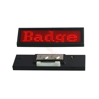 1ks Červené LED odznak Rolování reklamní LED jméno 44X11 pixelů Krytý Červená LED jmenovku