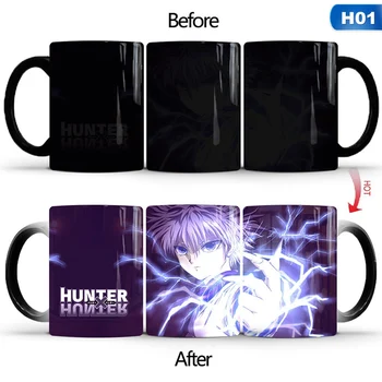 Kreativní 400ml Hunter X Hunter Teplo Citlivý na Teplotu Magic Hrnek Měnící Barvu Kreslených Anime Kávy, Mléka, Čaje, Poháry