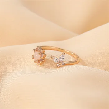 Prsteny pro Ženy Slunečnice Prsten Jednoduché a Sladké Motýl Ring Šperky, Velkoobchod Šperky, Velkoobchod