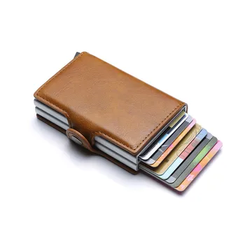 BISI GORO 2019 Vintage Unisex Kovové Business ID Držitele Kreditní Karty Tenké Peněženky Kapsy Případě RFID Kreditní Karty Balíček Pro Cestování