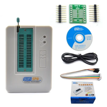 Profesionální vysokorychlostní USB Programátor SOFI SP8-BIOS FLASH EEPROM ISP 40 Pinů Adaptér 24 25 93 pro Více než 4000 IC Čipy