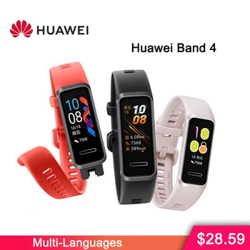 Huawei Band 4 Chytrý Náramek Heart Rate Monitor Smartband USB Konektor Nabíjení Health Monitor Chytré Hodinky