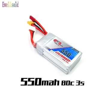 Ewellsold Lipo Baterie 550mAh 11.1 V 3S 80c HV 4.35 V XT30 jst Konektor pro BetaFPV BETA75X RC FPV Cine Pokřik BetaFPV Dr